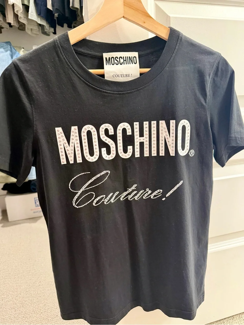 Moschino black crewneck